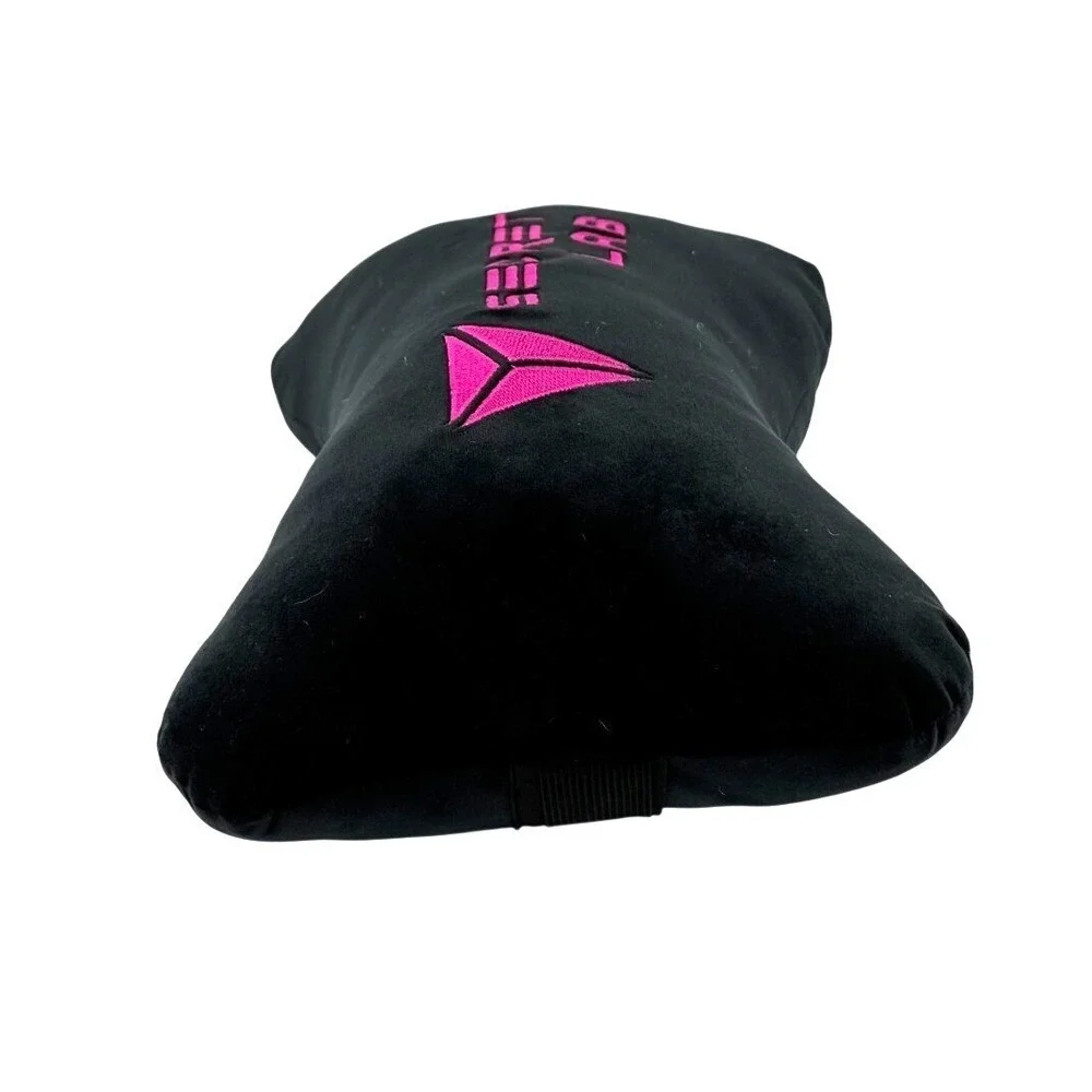 Secretlab Plush Head Pillow Gaming Chair Headrest Black with Pink Logo NEW